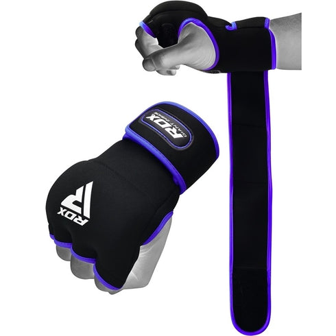 RDX X8 INNER HAND GLOVES WITH WRIST STRAP/Blu-1